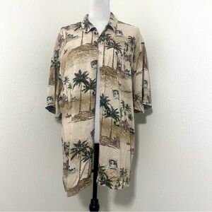 Havana Jack's Cafe Mens Shirt Hawaiian Button Down Size XXL Beach Vacation EUC